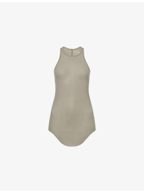 Rick Owens Basic Ribbed Silk-Blend Tank Top