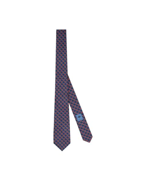 GUCCI geometric-pattern silk tie