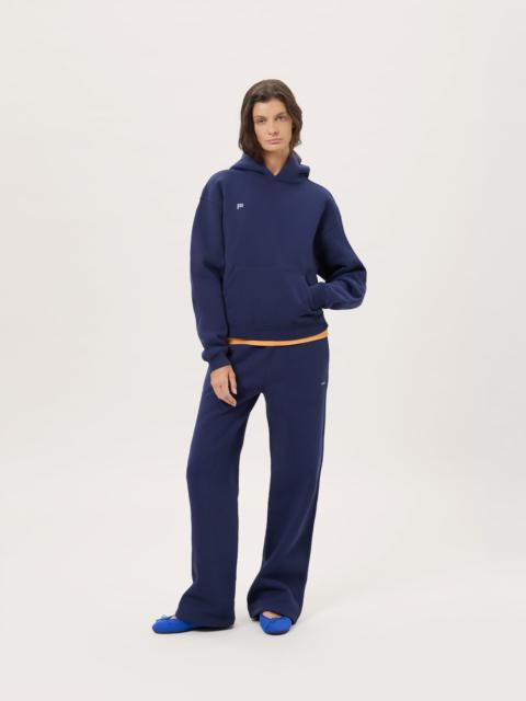 PANGAIA Womens Heavyweight Straight Leg Track Pants - Ocean Navy