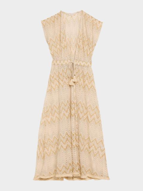 RAMY BROOK Chevron Katherine Caftan Coverup