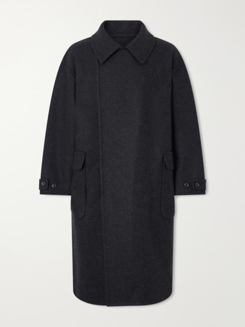 YOKE Double-Breasted Wool and Cashmere-Blend Felt Coat