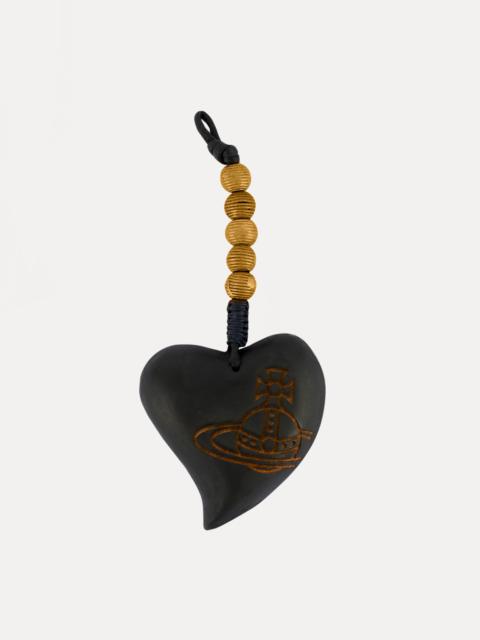 Vivienne Westwood GADGET WOODEN HEART CHARM KEYRING