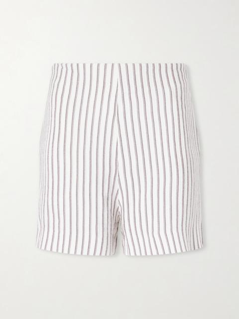 TOVE Felix Striped-printed Woven Shorts