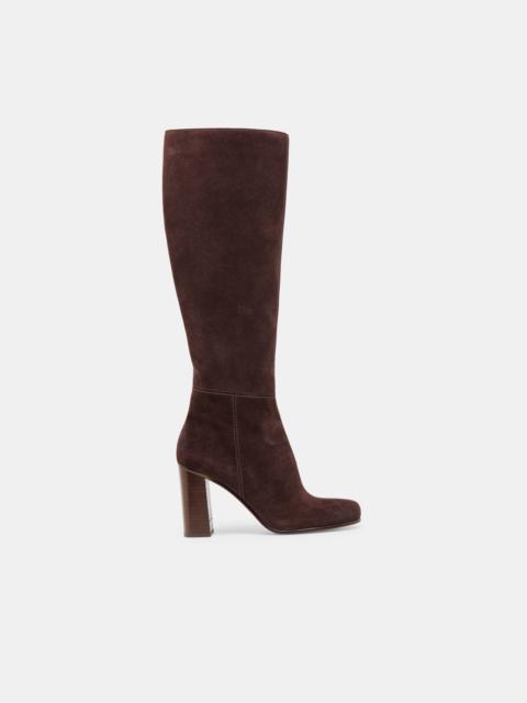 dolce vita HUDSIN WIDE CALF BOOTS MAHOGANY SUEDE