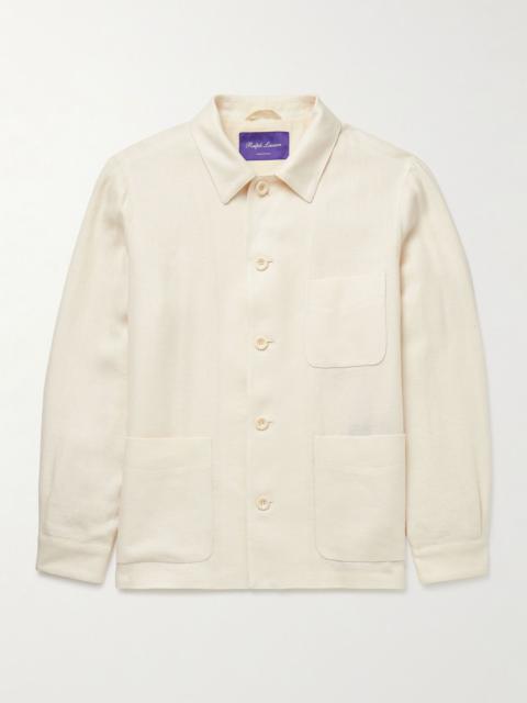 Ralph Lauren Jasper Linen, Cotton and Silk-Blend Overshirt Cream