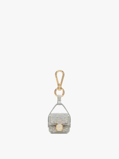 FENDI Pale gray shearling charm