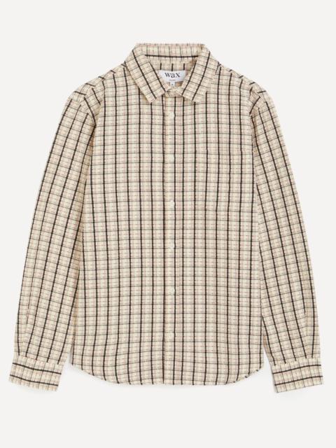 Wax London Shelley Check Dobby Cotton Shirt