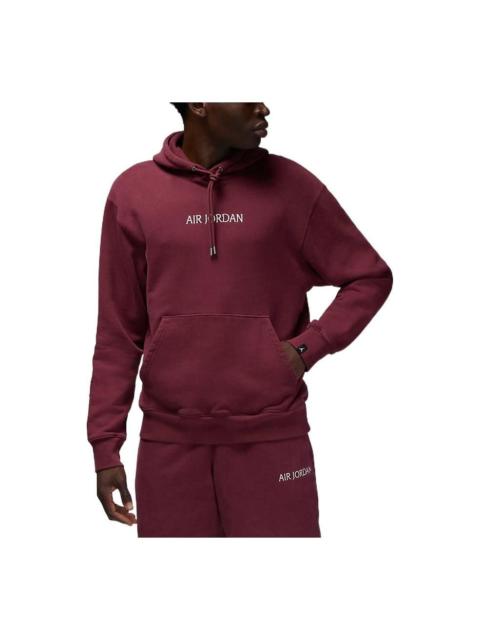Jordan Air Jordan Alphabet Drawstring Hoodie Men's Red DV6464-645