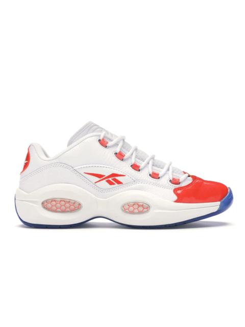 Reebok Question Low Patent Toe Orange