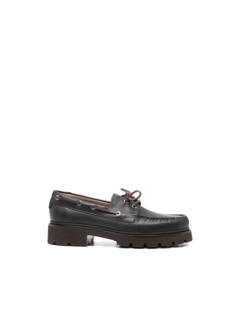 Gianvito Rossi leather boat shoes