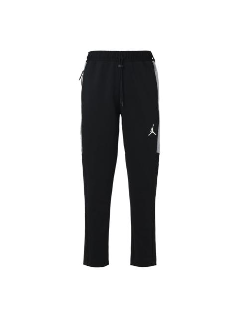 Jordan Air Jordan Air Logo Printed Knitted Color Block Casual Sports Pants Men's Black CK6463-010