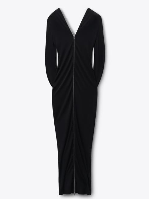 Alexander Wang Zippered Sleeve Maxi Dress in Jersey