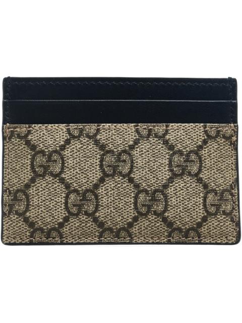 GUCCI Gucci Card Case Supreme Beige/Black