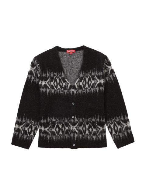 Supreme Supreme 2-Tone Mohair Cardigan Light Brown | REVERSIBLE