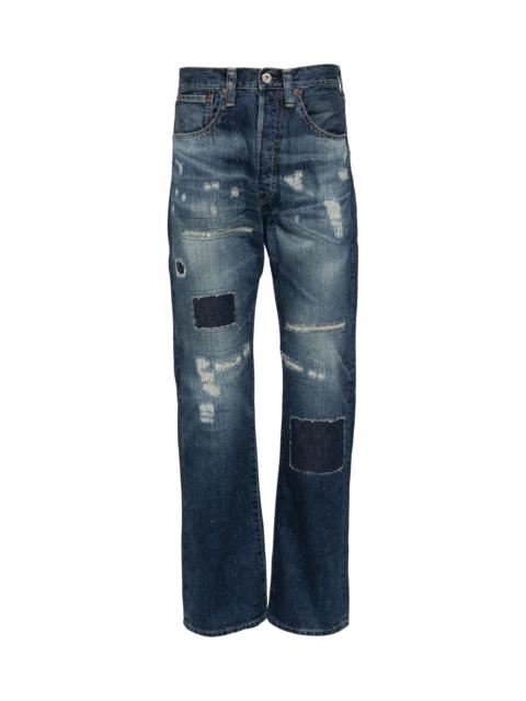 Junya Watanabe MAN high-waisted straight-leg jeans | REVERSIBLE