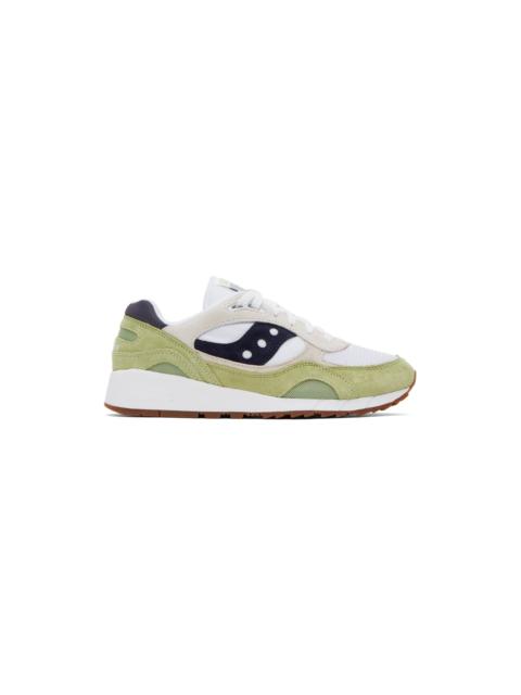 Saucony Green & White Shadow 6000 Sneakers