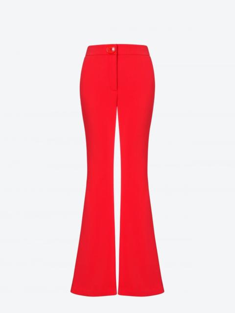 MOSCHINO BUTTON CRÊPE FLARED TROUSERS