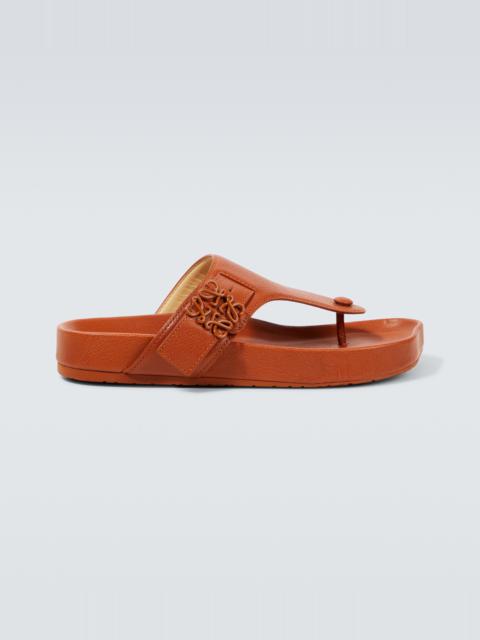 Loewe Anagram Ease leather sandals
