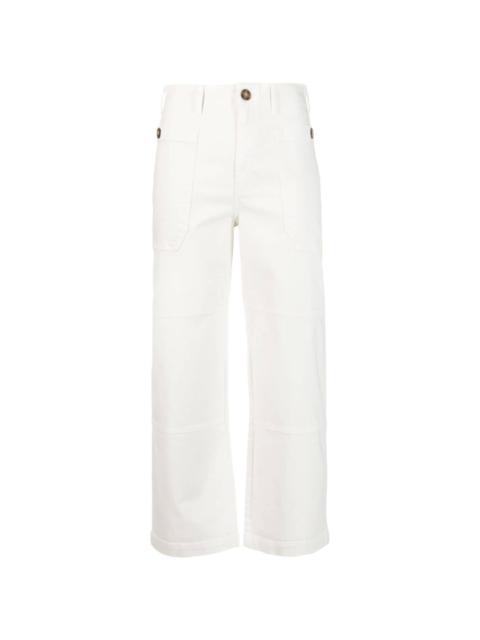 straight-leg utility trousers