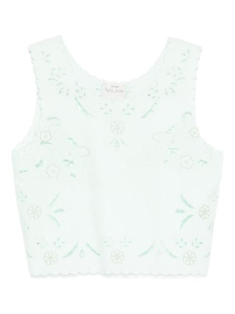 forte_forte floral scalloped top