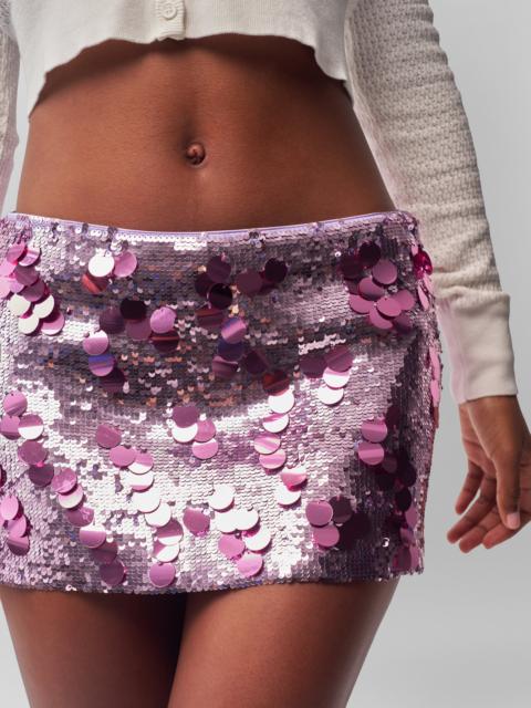 GUIZIO LOW RISE PAILLETTE SKIRT