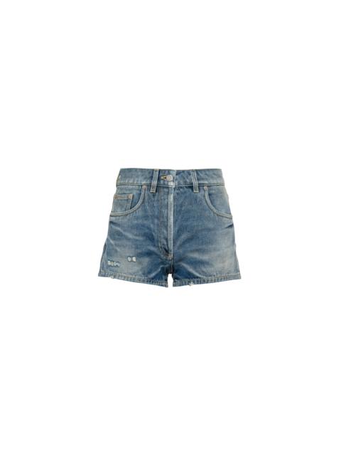 Organic denim shorts