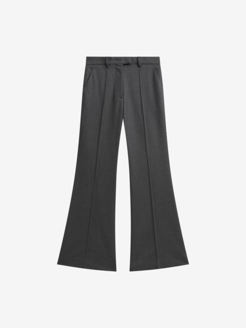 The Frankie Shop Kvale Pintuck Flared Trousers - Dark Grey