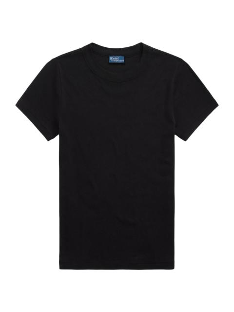 Polo Ralph Lauren Women's Rib-Knit Crewneck T-Shirt - Polo Black