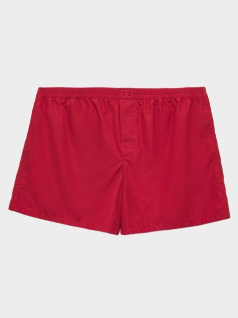 Dolce & Gabbana Men's Solid Cotton Logo Boxer Shorts