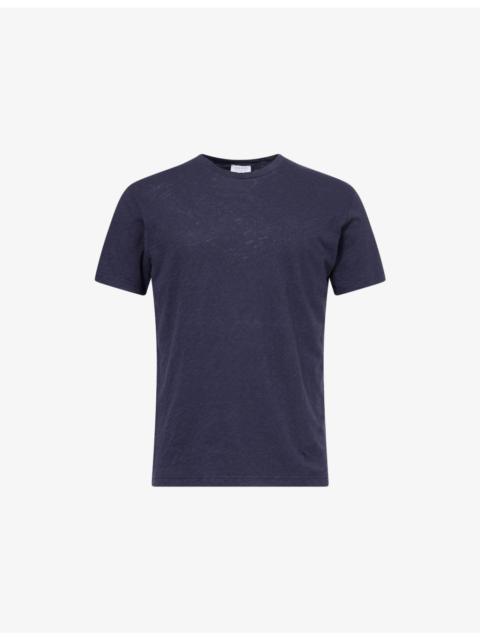 Sunspel Short-Sleeve Cotton-Linen T-Shirt