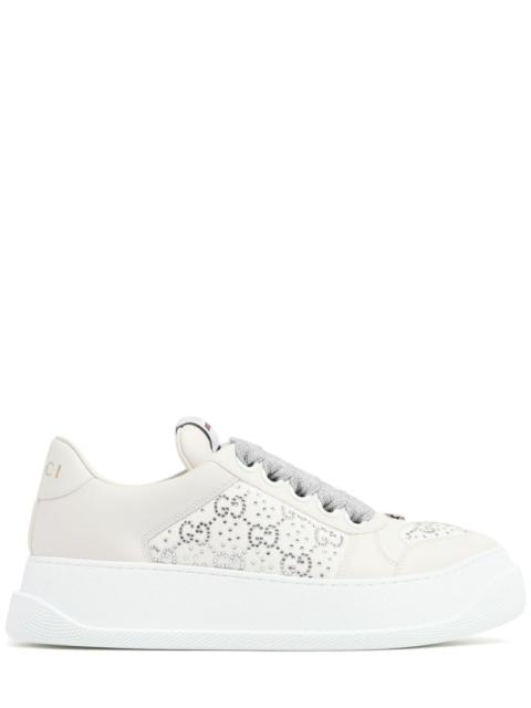 Double Screener leather sneakers