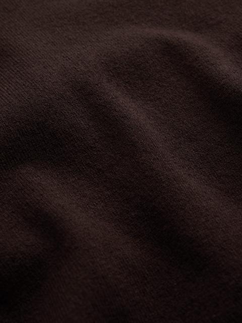 BODEN Camilla Cotton Crew Sweater-Bitter Chocolate