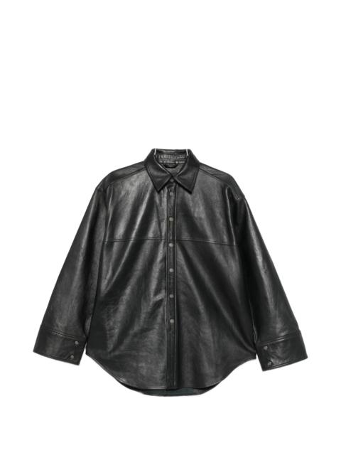 HAIKURE Haikure Leather Oversized Jacket