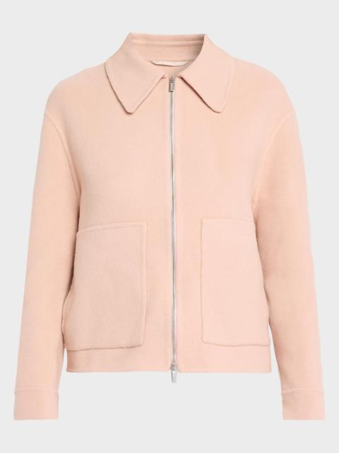 PESERICO Wool-Cashmere Zip Jacket