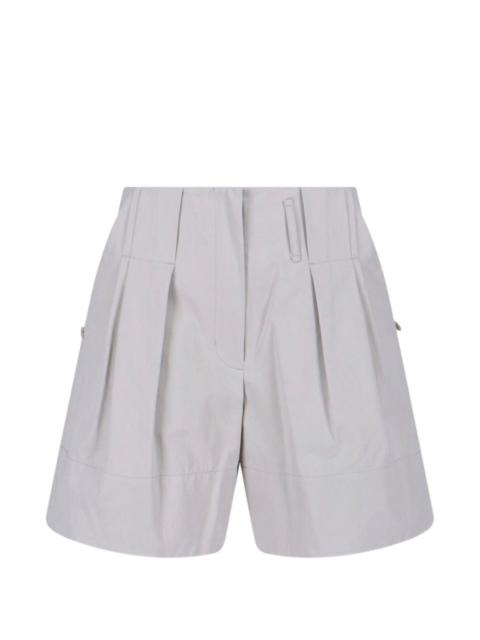 LOW CLASSIC pleated shorts