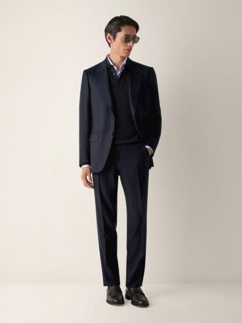 ZEGNA NAVY BLUE WOOL SUIT