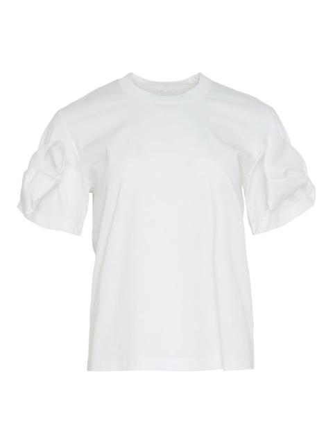 Noir Kei Ninomiya Cotton Tee With Bow Detail