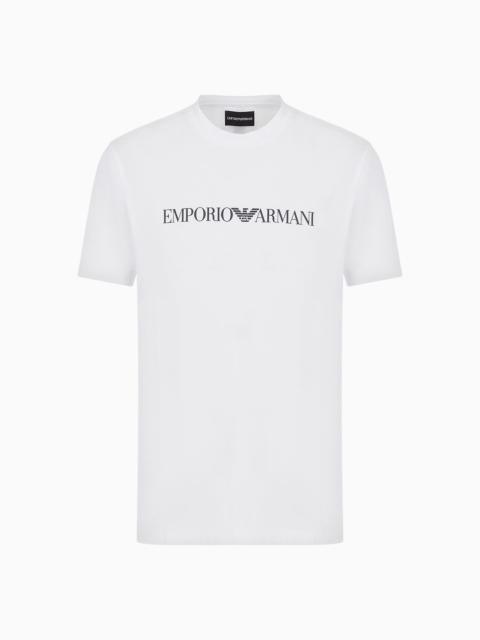 EMPORIO ARMANI Pima-jersey T-shirt with logo print