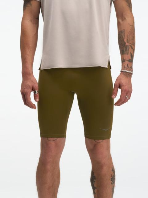HOKA Men's Novafly Half Tights in Sepia