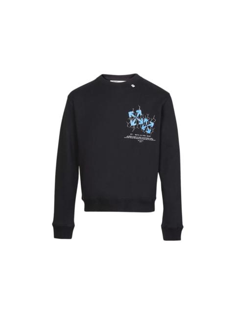 Off-White OFF-WHITE Fence Arrows Sweatshirt Black/Blue