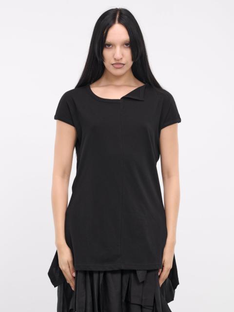 Yohji Yamamoto Paneled Flare Short Sleeve Top