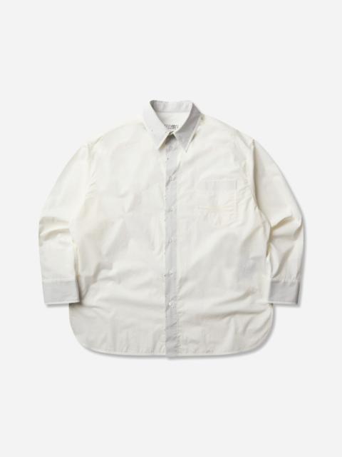 MM6 Maison Margiela Men's Cotton Poplin Shirt Off White