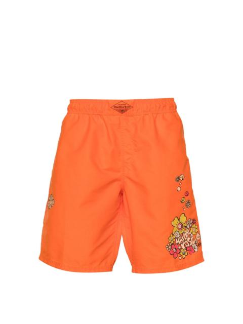 Martine Rose Board floral-print swim shorts