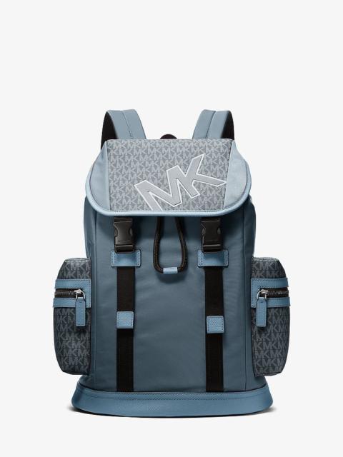 MICHAEL KORS Cooper Signature Logo and Nylon Backpack