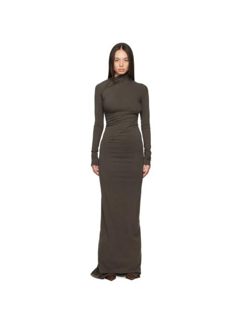 OTTOLINGER Brown Twisted Maxi Dress