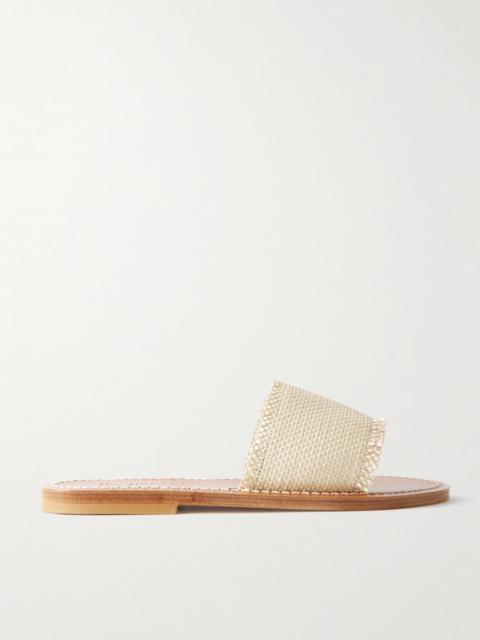 K.JACQUES Capri Raffia Slides