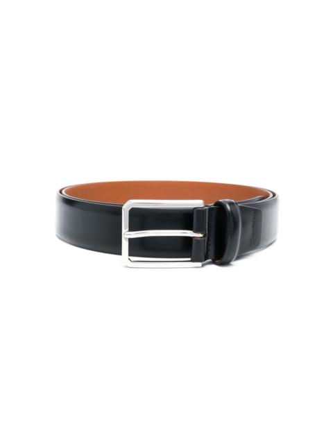 Santoni buckle leather belt