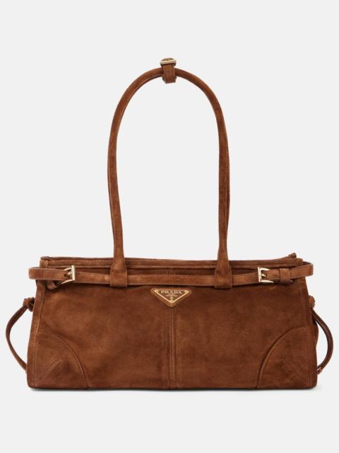 Prada Medium suede tote bag