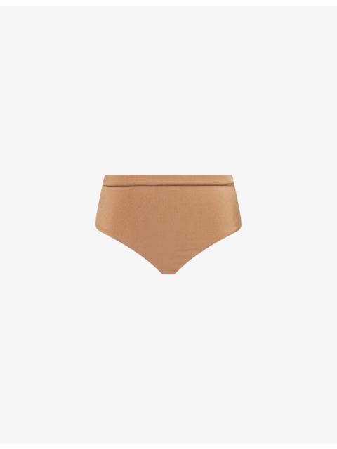 Max Mara Samara High-Rise Bikini Bottoms