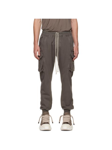 Rick Owens DRKSHDW Gray Tower Mastdon Cut Cargo Pants
